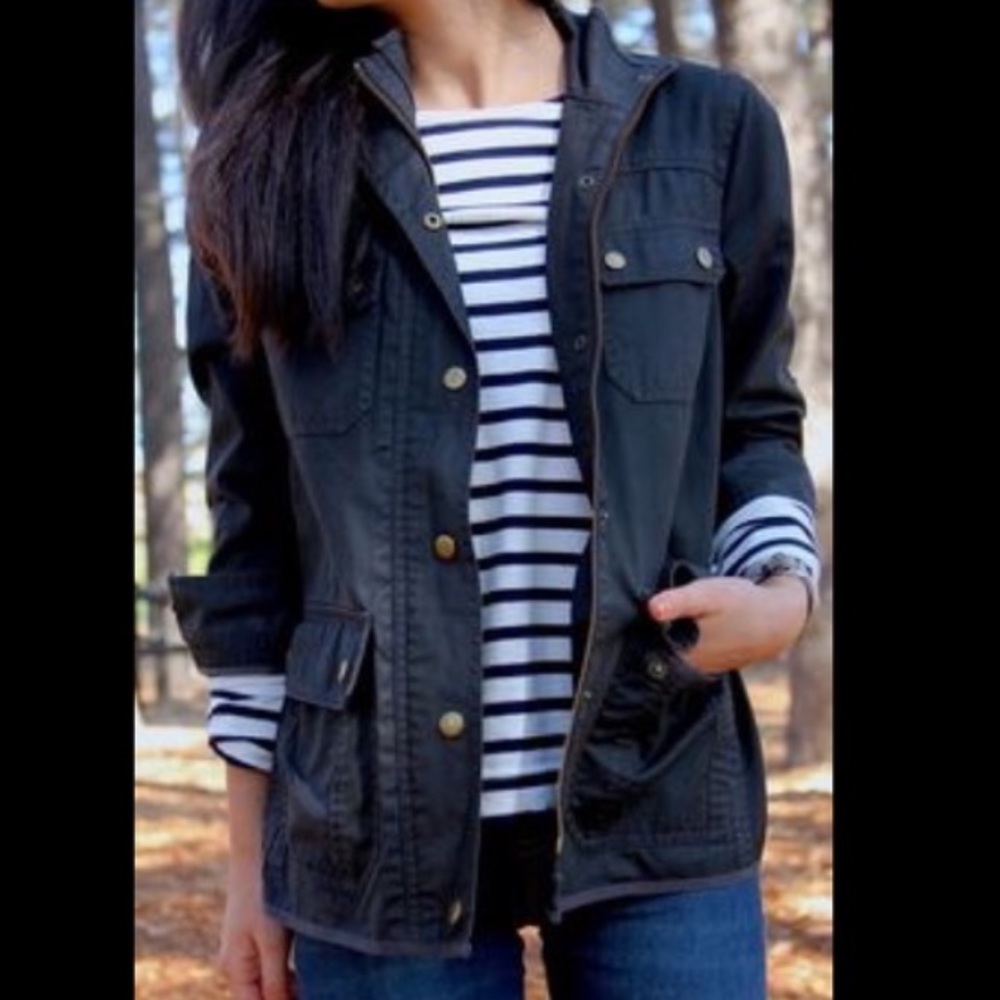 J Crew Navy Blue Relaxed Boyfriend Field …